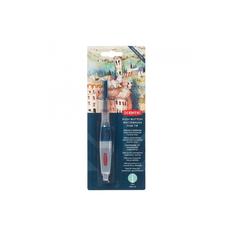 Derwent waterbrush push button fine tip 2mm pusty - sklep plastyczny -