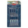 Derwent waterbrush push button zestaw 4 sztuk - sklep plastyczny - sza