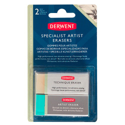 Derwent specialist artists gumki do mazania na blistrze 2szt - sklep p