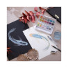 Derwent metallic paint pen set of 12 watercolors in a cube