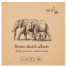 Blok SM-LT art słonie brown sketch 135g 32ark - sklep plastyczny - sza