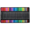 Zieler duo tip brush&fineliner zestaw 24 pisaków - sklep plastyczny -