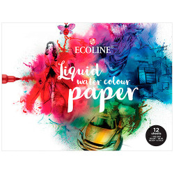 Block Talens ecoline paper 24x32cm 290g 12 sheets