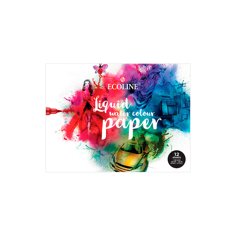 Block Talens ecoline paper 24x32cm 290g 12 sheets