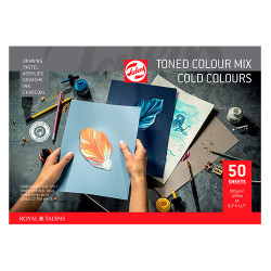 Blok Talens toned colour mix cold 180g 50ark - sklep plastyczny - szał