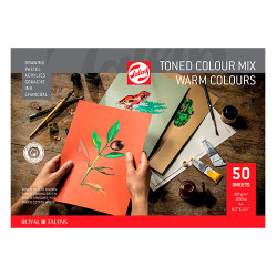 Blok Talens toned colour mix warm 180g 50ark - sklep plastyczny - szał