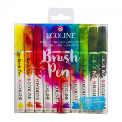 Talens ecoline bright zestaw 10 pisaków - sklep plastyczny - szał dla