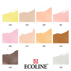 Talens ecoline skin set of 10 pens