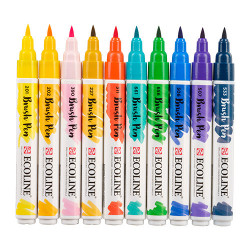 Talens ecoline illustrator zestaw 10 pisaków - sklep plastyczny - szał