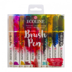 Talens ecoline fashion zestaw 10 pisaków - sklep plastyczny - szał dla
