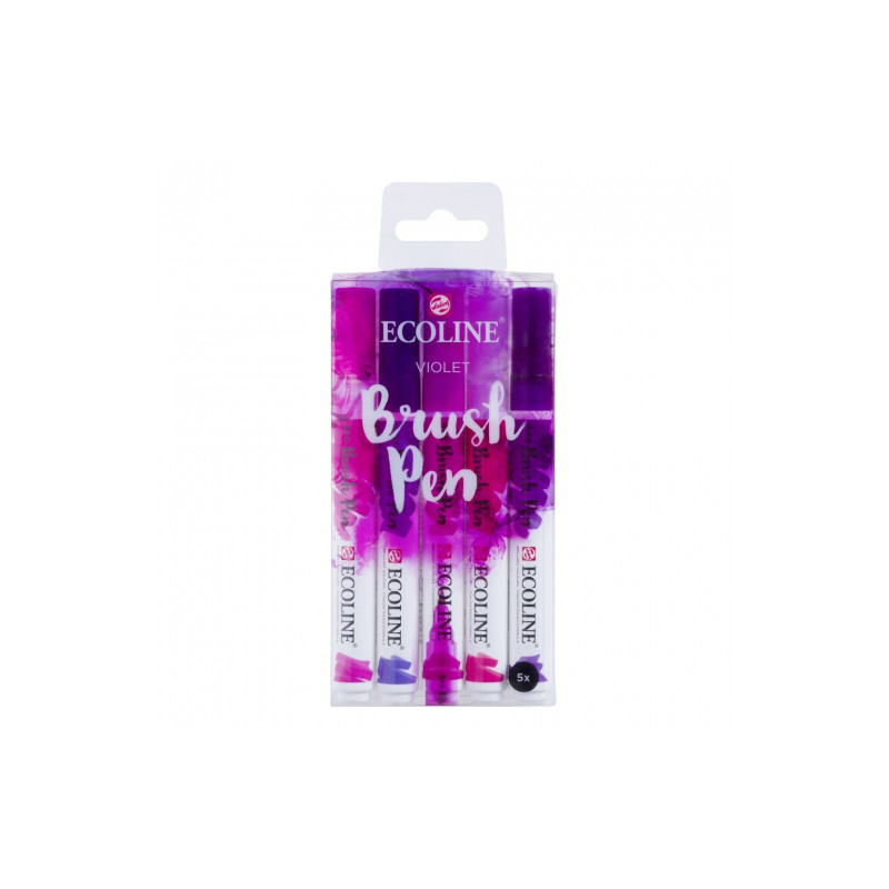 Talens ecoline violet set of 5 markers