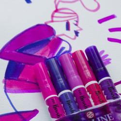 Talens ecoline violet set of 5 markers