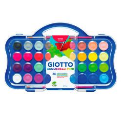 Giotto aquarelli mini watercolors in a plastic package 36 col