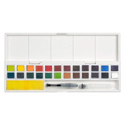 Derwent inktense paint pan studio inks in half-pieces 24 pcs