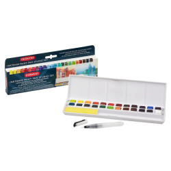 Derwent inktense paint pan studio inks in half-pieces 24 pcs