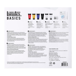 Liquitex basics acrylic building texture zestaw 9 elementów - sklep pl