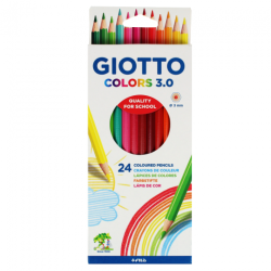 Giotto colors 3.0 zestaw 24 kredek szkolnych - sklep plastyczny - szał