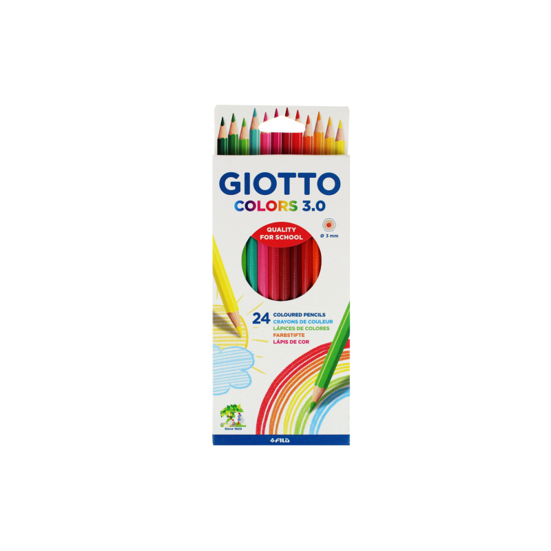 Giotto colors 3.0 set of 24 school crayons
