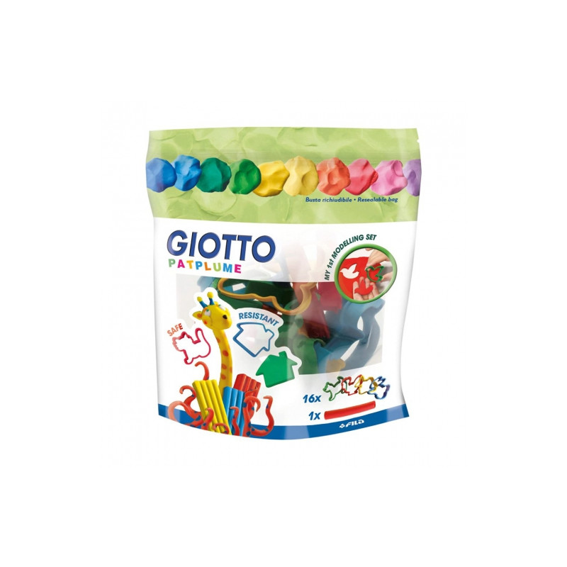 Giotto patplume modeling molds 16 pieces + roller