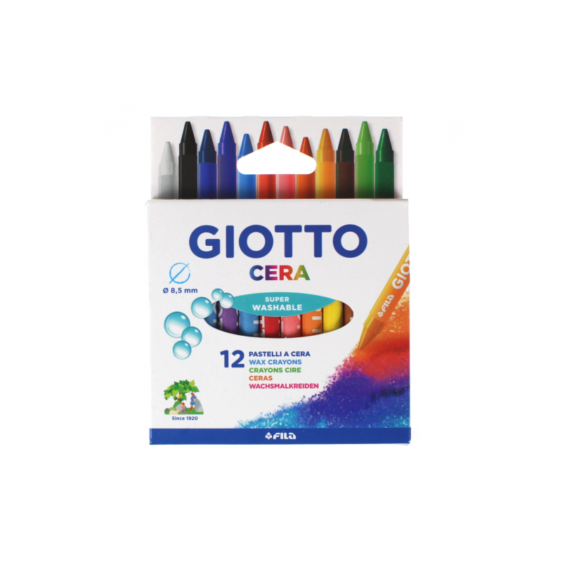 Giotto cera zestaw 12 kredek woskowych - sklep plastyczny - szał dla p