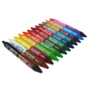 Giotto bicolor complexion set of 12 double-sided wax crayons