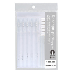 Kuretake karappo pen fine brush pisak do napełniania 5 sztuk - sklep p