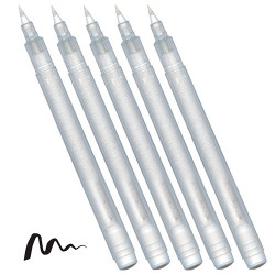 Kuretake karappo pen fine brush refill marker 5 pieces