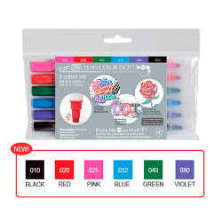Kuretake clean color dot set of 6 markers