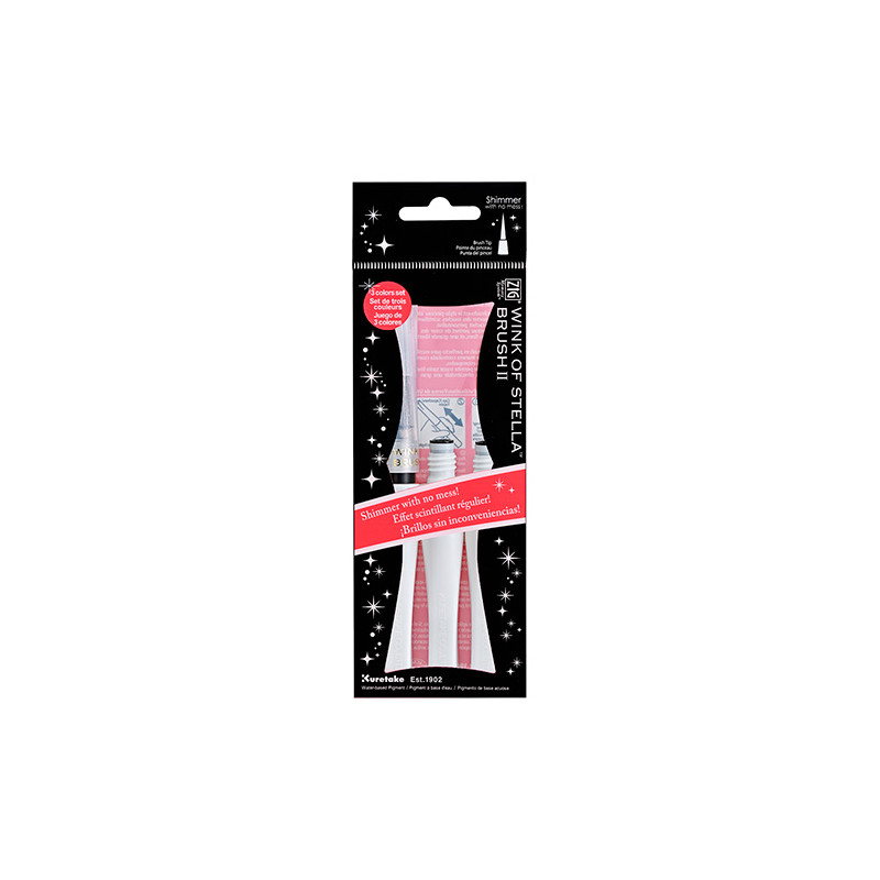 Kuretake wink of stella glitter clear + 2 wkłady - sklep plastyczny -