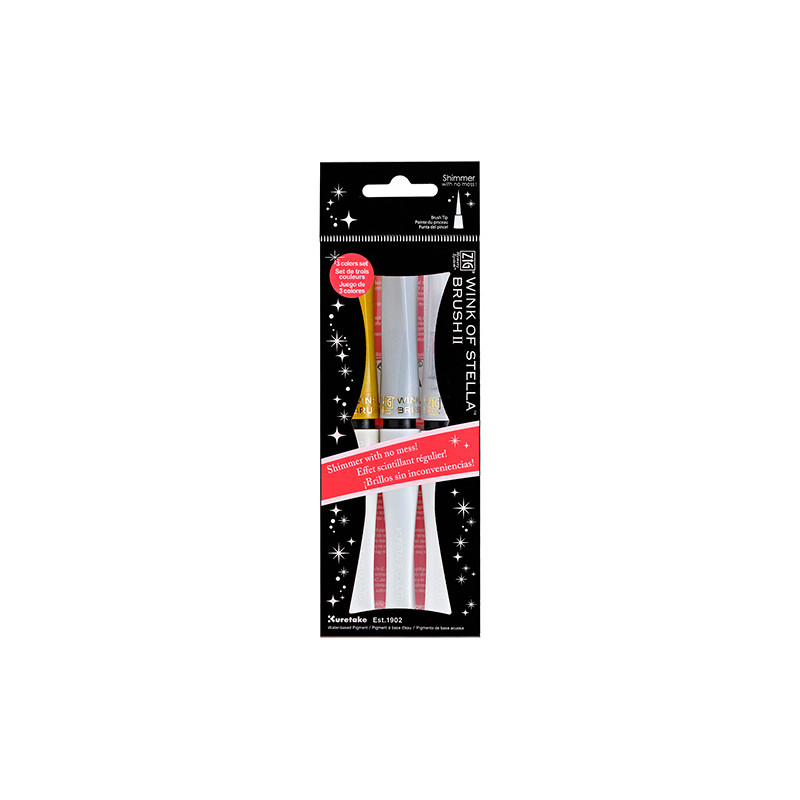 Kuretake wink of stella christmas sparkle set of 3 pens