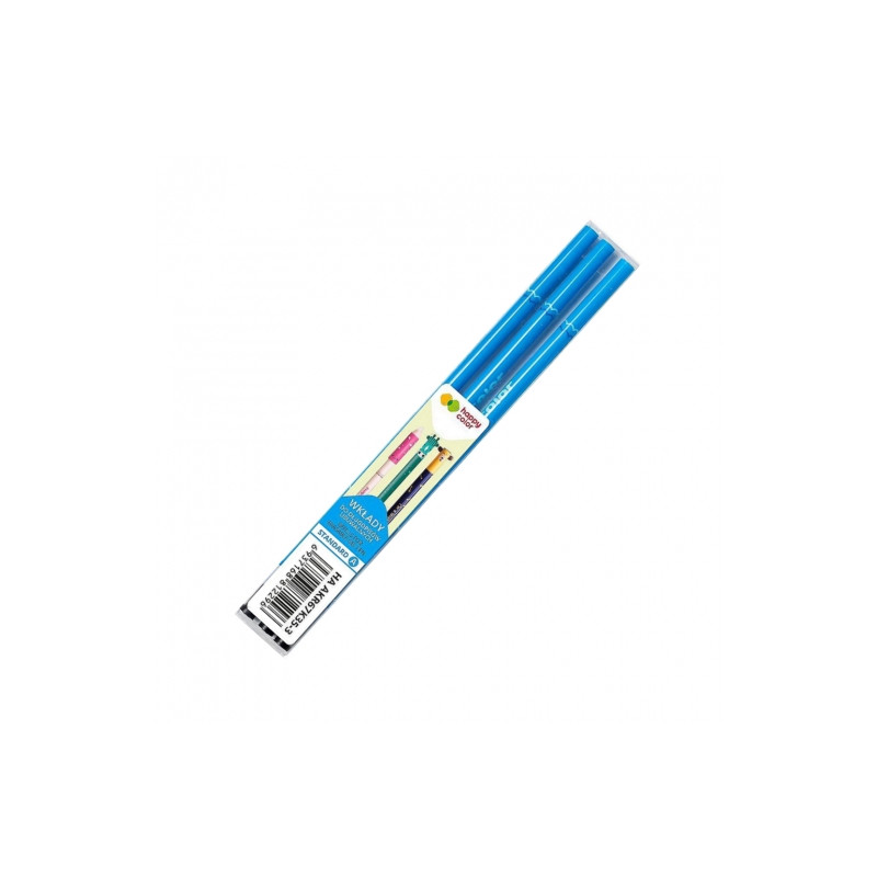 Happy Color refills for 0.5mm removable pens, 3pcs blue