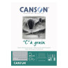 Block Canson "c" a grain grey paper 250g 30 sheets