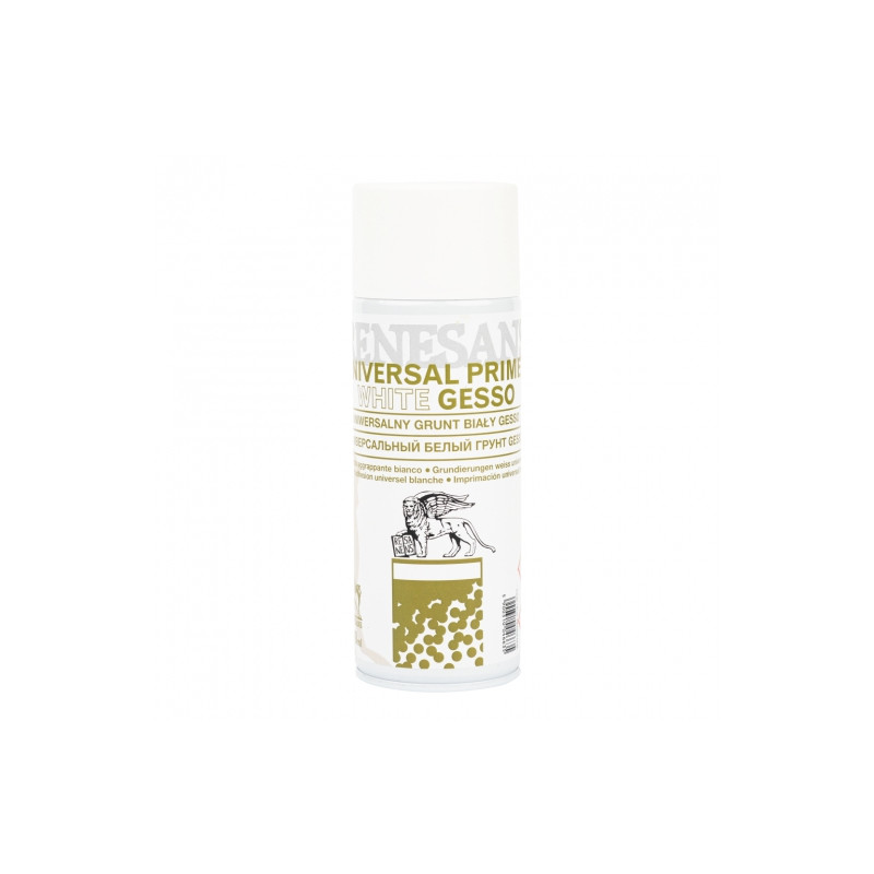 Renesans grunt gesso białe w sprayu 400ml - sklep plastyczny - szał dl