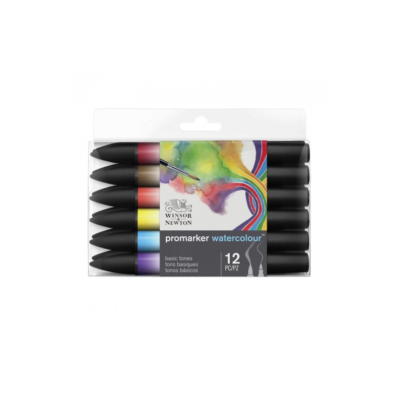 Winsor&Newton promarker watercolor basic tones set of 12 pens