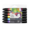 Winsor&Newton promarker watercolour basic tones 12 pisaków - sklep pla