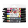 Winsor&Newton promarker watercolour floral tones 6 pisaków - sklep pla