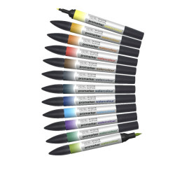 Winsor&Newton promarker watercolour landscape tones 12 pisaków - sklep