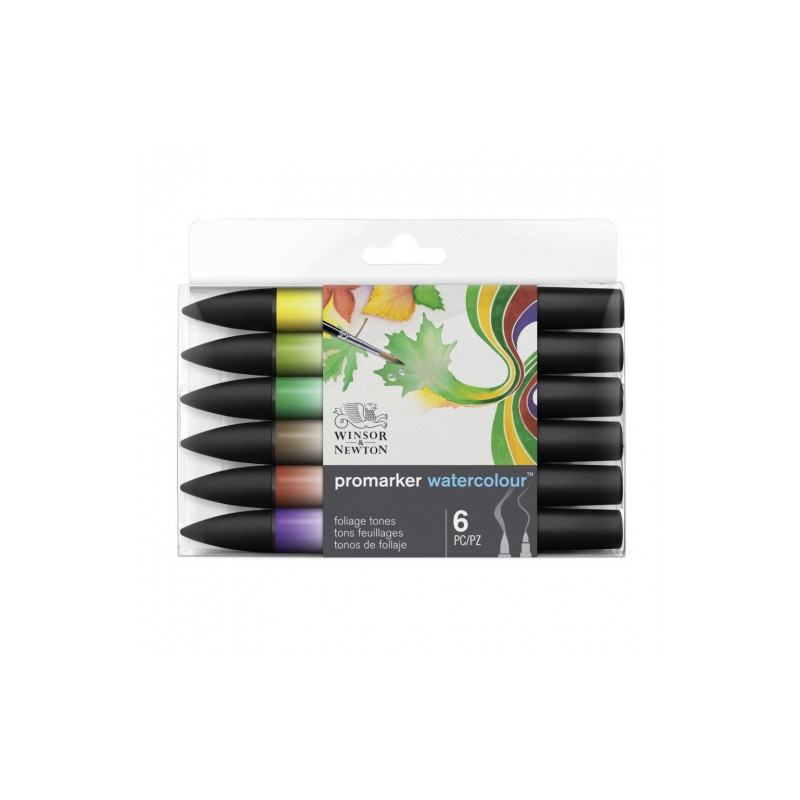 Winsor&Newton promarker watercolor foliage tones 6 markers
