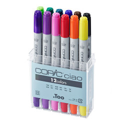 Copic ciao basic zestaw 12 dwustronnych pisaków - sklep plastyczny - s