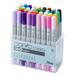Copic ciao set A zestaw 36 dwustronnych pisaków - sklep plastyczny - s