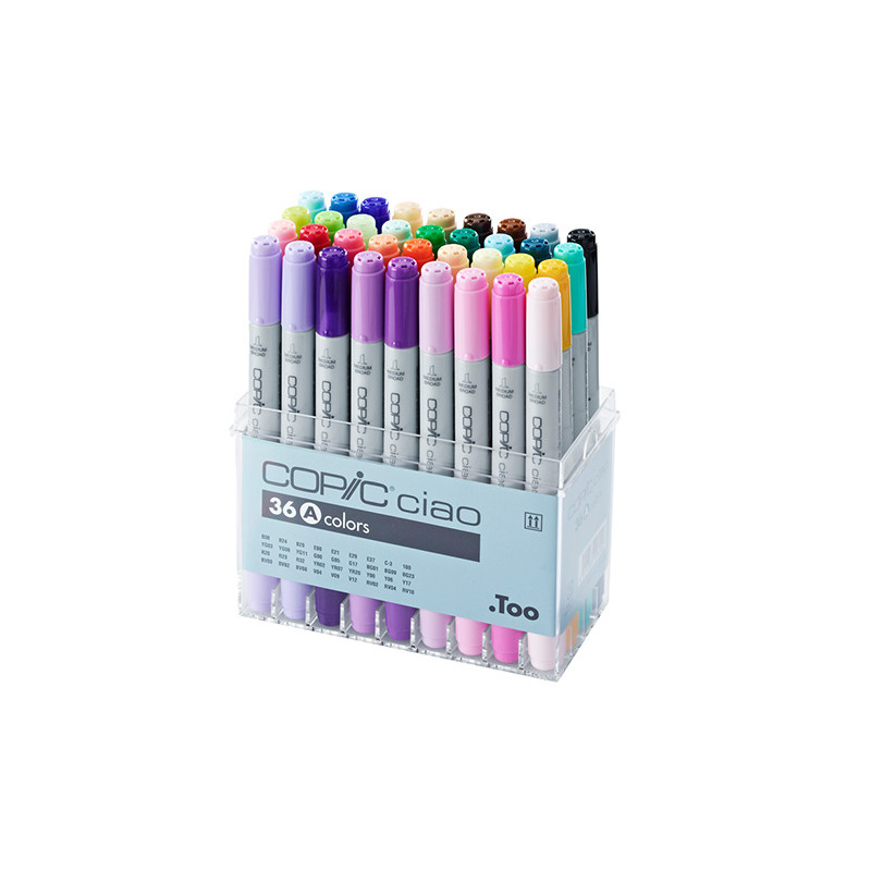 Copic ciao set A set of 36 double-sided pens
