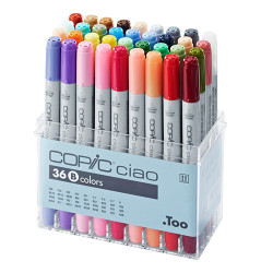 Copic ciao set B zestaw 36 dwustronnych pisaków - sklep plastyczny - s