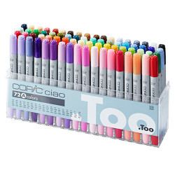 Copic ciao set A zestaw 72 dwustronnych pisaków - sklep plastyczny - s