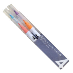 Kuretake clean color real brush pale colours zestaw 4 pisaków - sklep