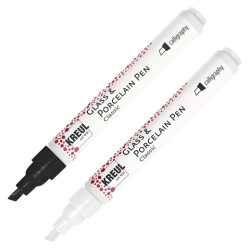 Kreul glass & porcelain calligraphy white