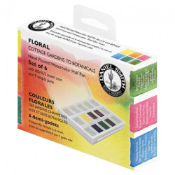 Daniel Smith floral set of 6 watercolors half cubes