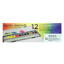 Daniel Smith extra fine zestaw 12 akwareli pół kostek metal opak - skl