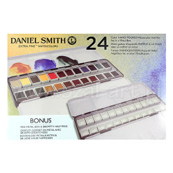 Daniel Smith extra fine zestaw 24 akwareli pół kostek metal opak - skl