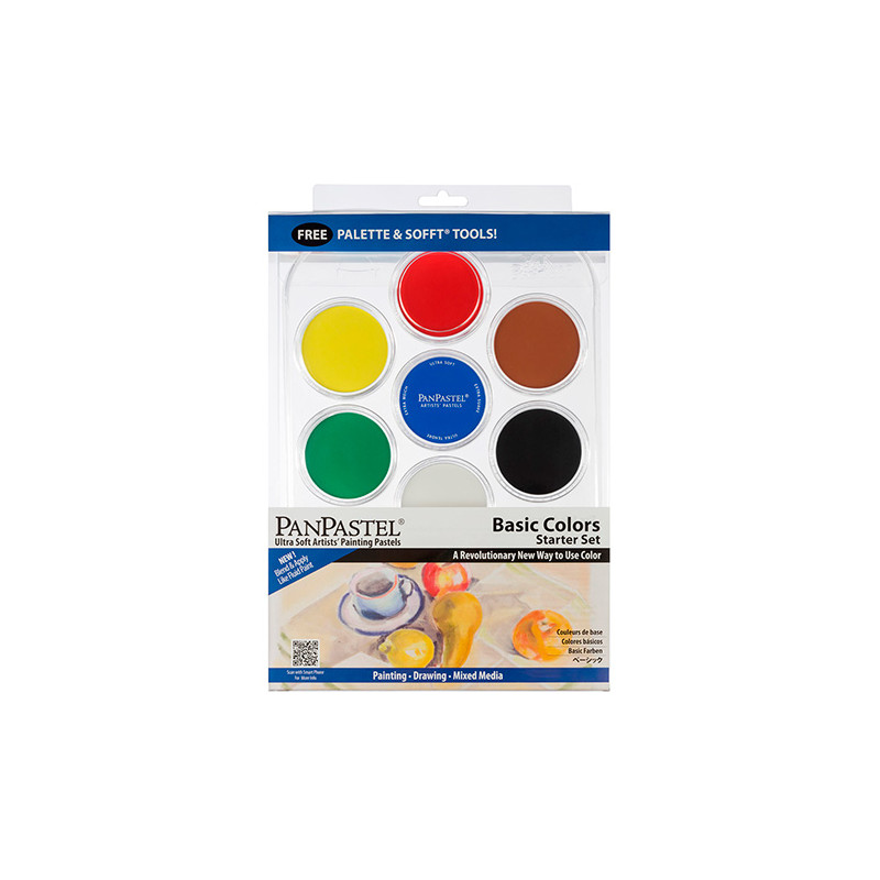 PanPastel basic set of 7 basic colors of dry pastels