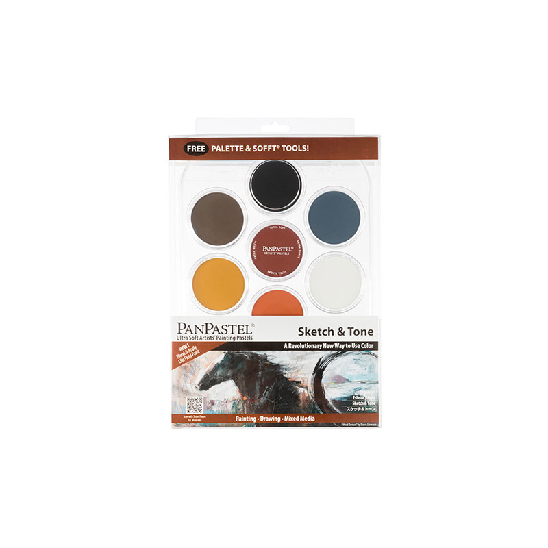 PanPastel sketch & tone zestaw 7 pasteli suchych - sklep plastyczny -